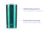 RUSH GREEN + COMFY BLACK - Drinkbeker met  rvs rietjes -  470ml - rietjes 21.5cm