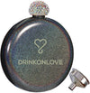 LITTLE MIX BLACK - Drinkfles - RVS - glittercoating - 150ml