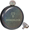 LITTLE MIX BLACK - Drinkfles - RVS - glittercoating - 150ml
