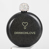 LITTLE MIX BLACK - Drinkfles - RVS - glittercoating - 150ml
