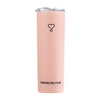 DRINKONLOVE - TEAM LEADER SALMON PINK - Drinkbeker met rvs rietje - RVS - Zalm roze - 12 uur koud - 6 uur warm - 600ML - 20,5 cm hoog