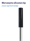 RUSH GREEN + COMFY BLACK - Drinkbeker met  rvs rietjes -  470ml - rietjes 21.5cm