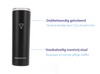TEAM LEADER BLACK - Drinkbeker met rietje - RVS - 600ML