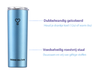 DRINKONLOVE - TEAM LEADER BLUE - Drinkbeker met rvs rietje - RVS - Blauw - 12 uur koud - 6 uur warm - 600ML - 20,5 cm hoog