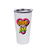 DRINKONLOVE - STREET ART HARTJE - Drinkbeker met rietje - RVS - 480 ml