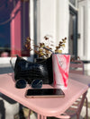 SHAKEY PINK - Drinkbeker met rvs rietje - RVS - 480 ml