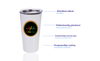 DRINKONLOVE - THREE LITTLE BIRDS - Drinkbeker met rietje - RVS - 480 ml