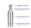 TIPSY WINE - Wijn koeler- RVS - 750ml fles + 2 Wijnglazen 350ml - Geschenkset